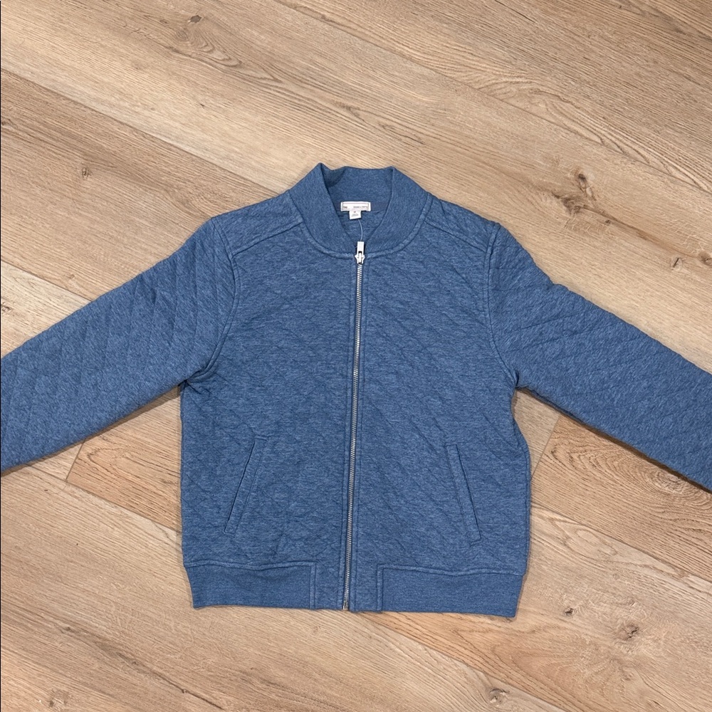Women's Blue Quilted Bomber GAP Jacket NWT Medium fitted